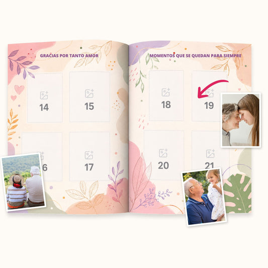 Álbum de cromos personalizado para el Día de los Abuelos - PliPrint