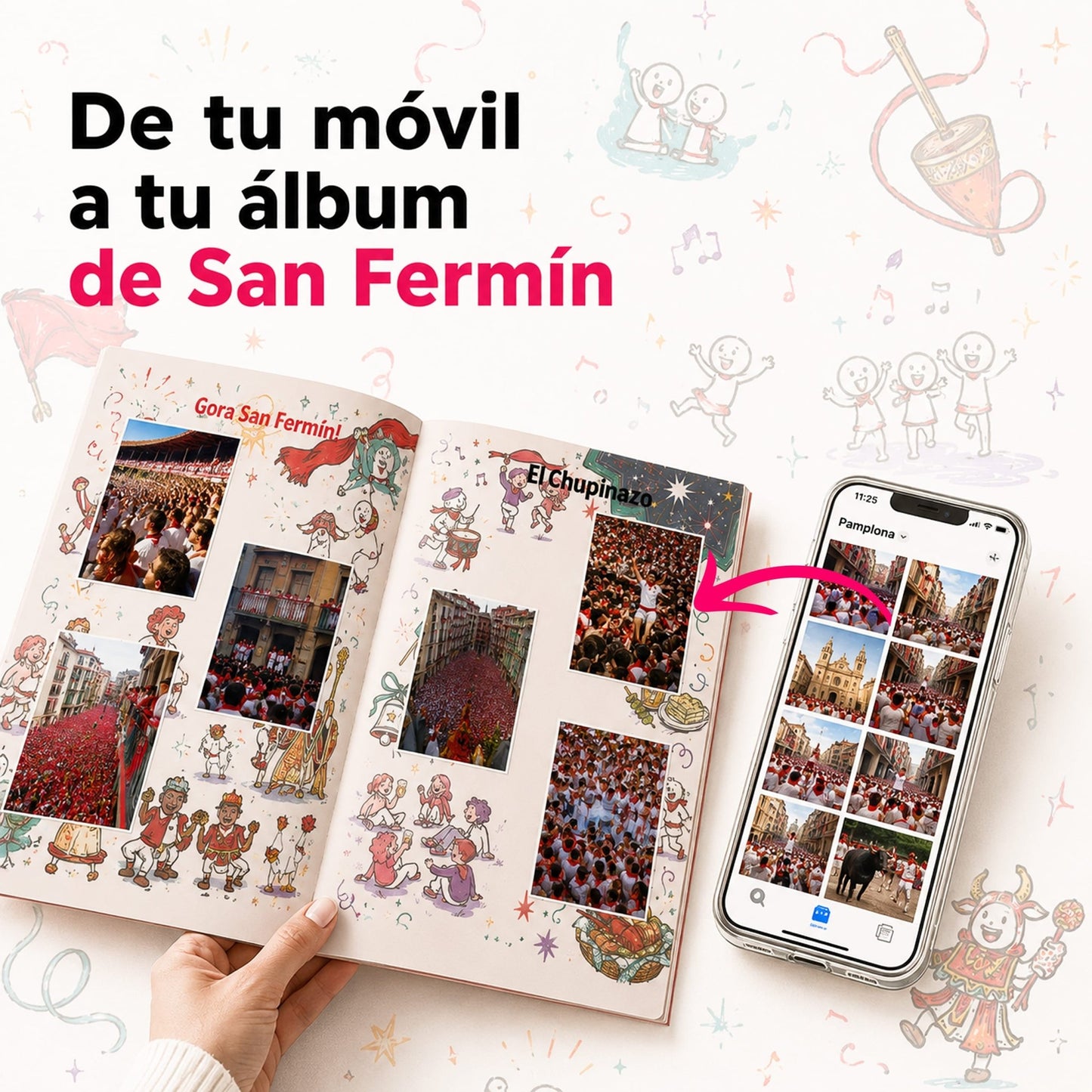 El álbum de cromos de San Fermín con tus fotos - PliPrint