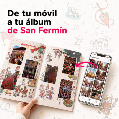 El álbum de cromos de San Fermín con tus fotos - PliPrint