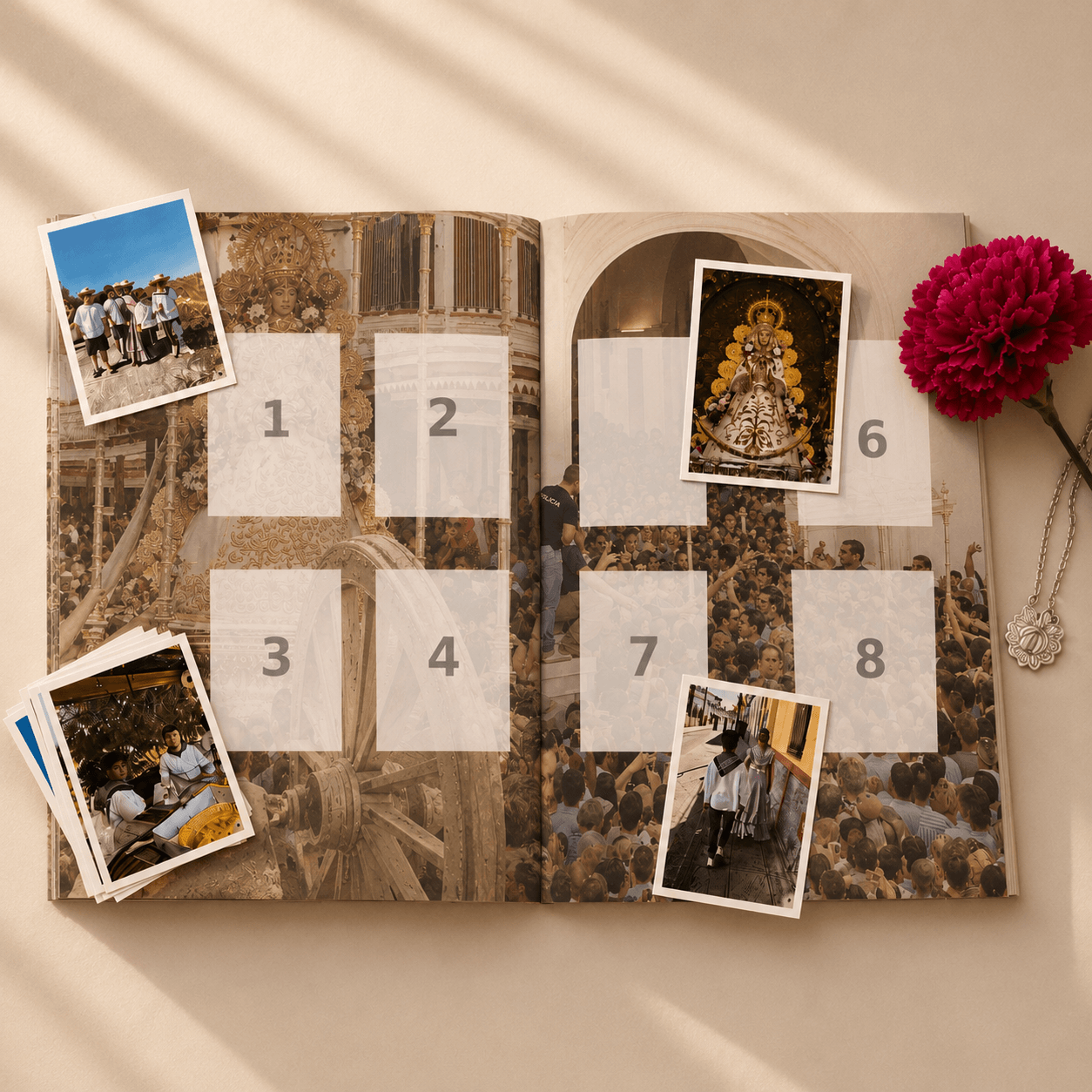 El álbum de cromos del Rocío con tus fotos - Pli Print